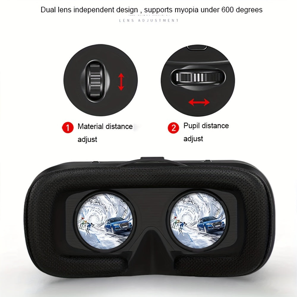 VR Headset for Smartphones 11.94-16.76cm Lightweight Adjustable Virtual Reality Glasses