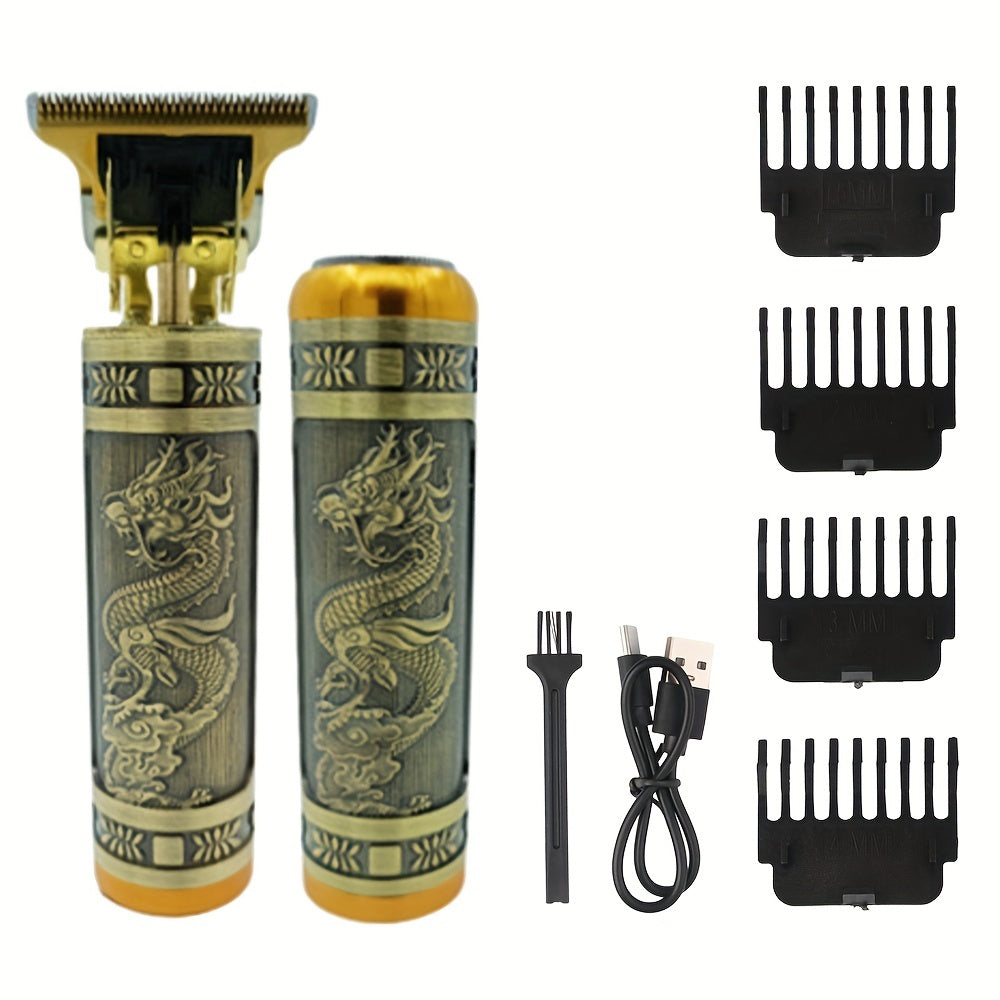 Men's hair trimmer kit for grooming cutting shaving 3-in-1 USB rechargeable nose hair trimmer sideburn shaver beard scraper