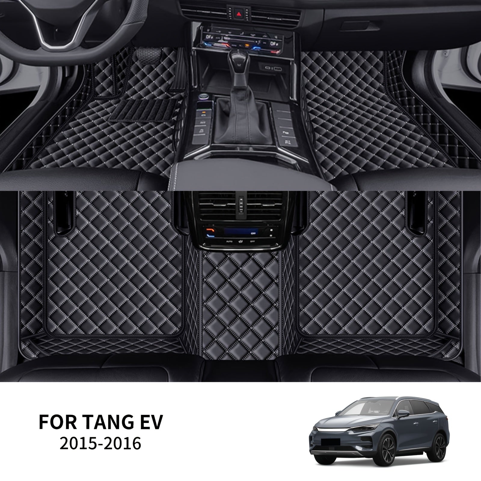 Avtomobil sun'iy charm matlar to'plami barcha ob-havo sharoitlariga qarshi 5-o'rindiqli SUVlar uchun