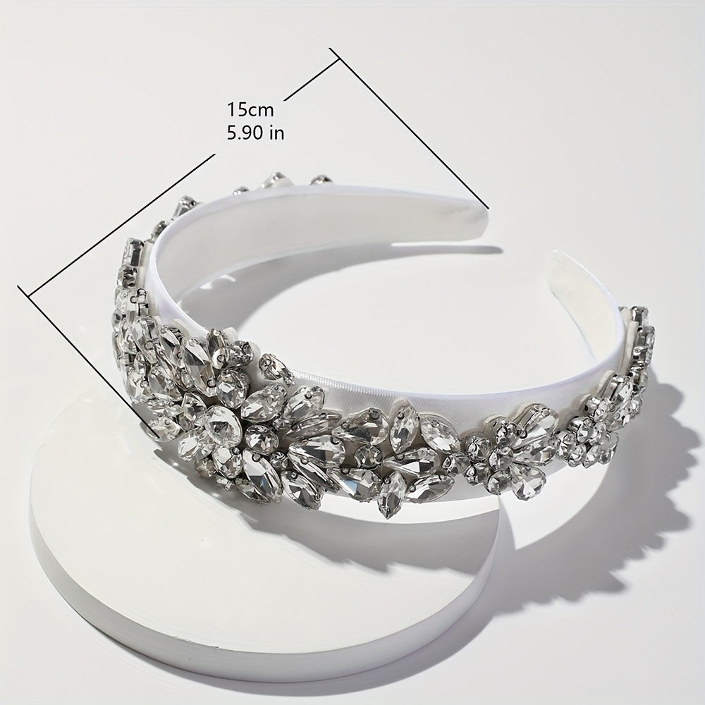Women's Rhinestone Headband with Crystals for Special Events and Daily Wear