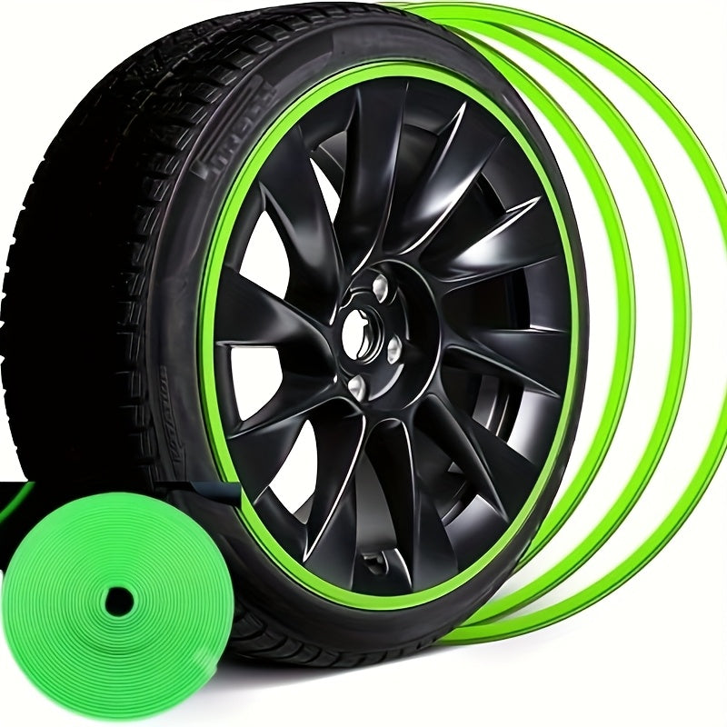 8M Car Wheel Rim Edge Protector Rubber Wheel Hub Rim Guard Scratch Prevention