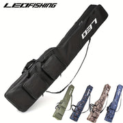 130sm/4.27ft Portativ baliq ovlash tayoqchalari va bobinlarni saqlash uchun tashkilotchi. Sayohat baliq ovlash asboblari uchun ikki qatlamli mustahkam Oksford saqlash sumkasi.