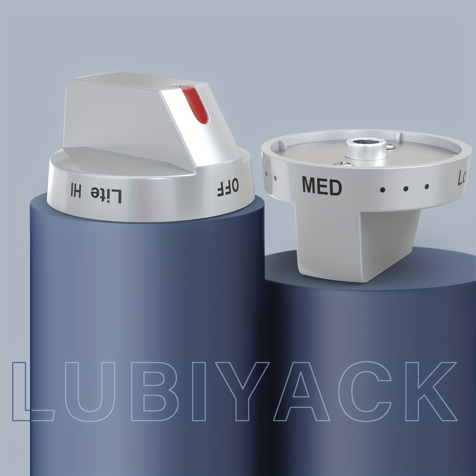 Stainless Steel Gas Stove Knob Replacement Set for Samsung NX60 Series