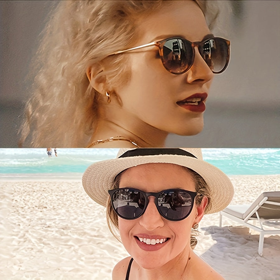 Gafas de sol redondas polarizadas unisex para conducir, playa, viajes, regalo