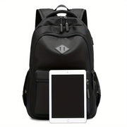 Lightweight Waterproof Nylon Backpack for Men and Women with Laptop Compartment for School Travel and Casual Use