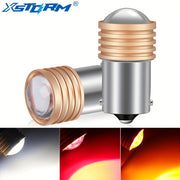 2PCS LED Car Tail Lights 1156 P21W 1157 BAY15D HD Projector Lens