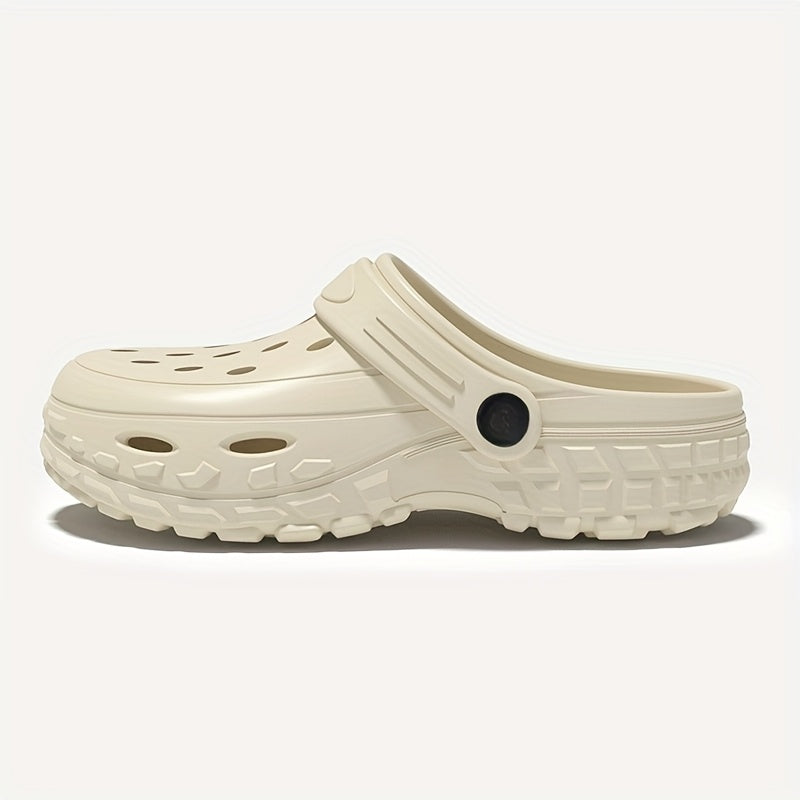 Women's Breathable EVA Clogs Casual Shoes for Nursing, Beach, Pool White Pink