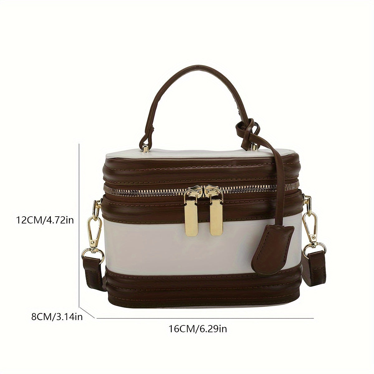 Elegant PU Messenger Bag with Adjustable Strap Zipper Closure for Office and Daily Use