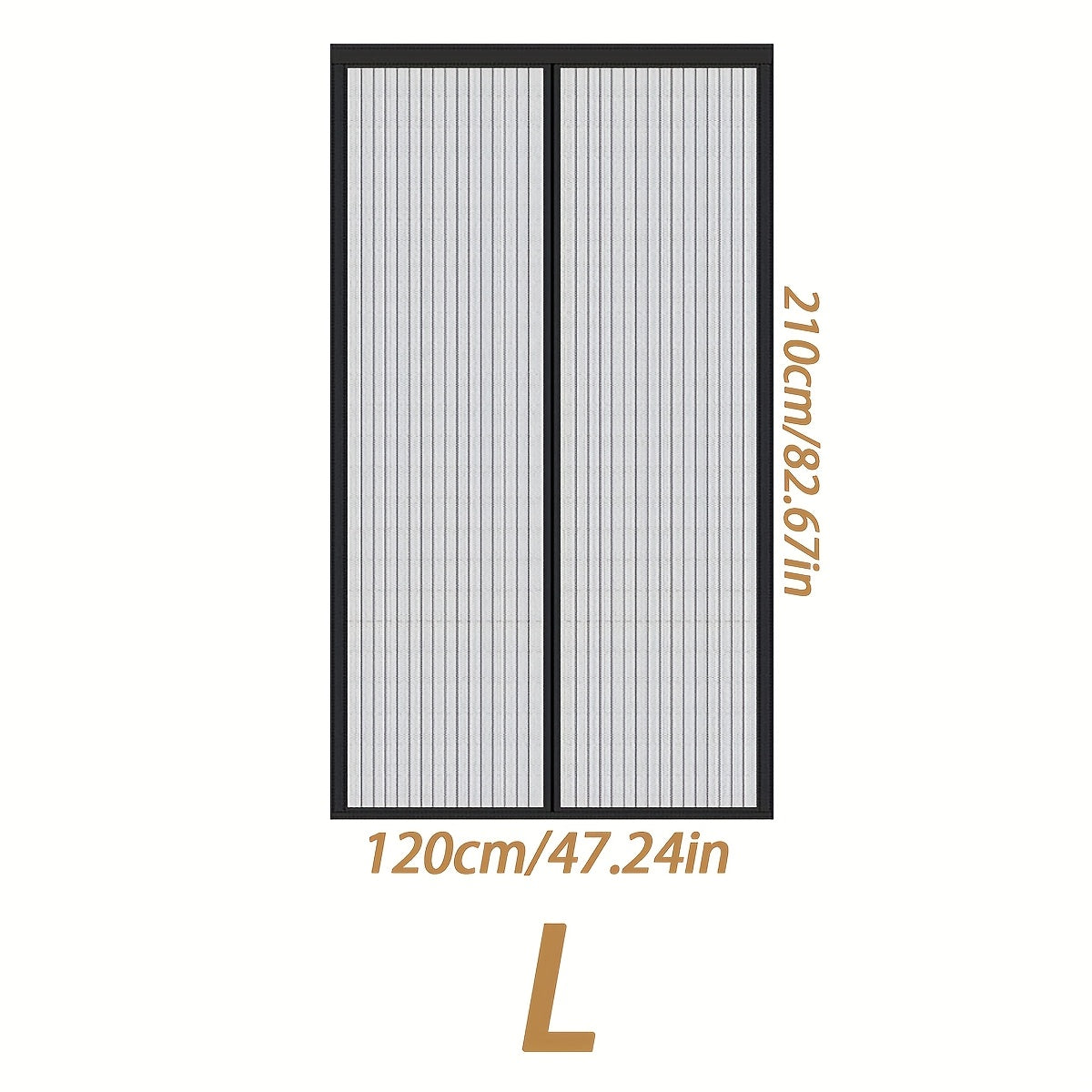 Puerta de pantalla magnética de malla resistente para prevención de mosquitos, entrada sin manos