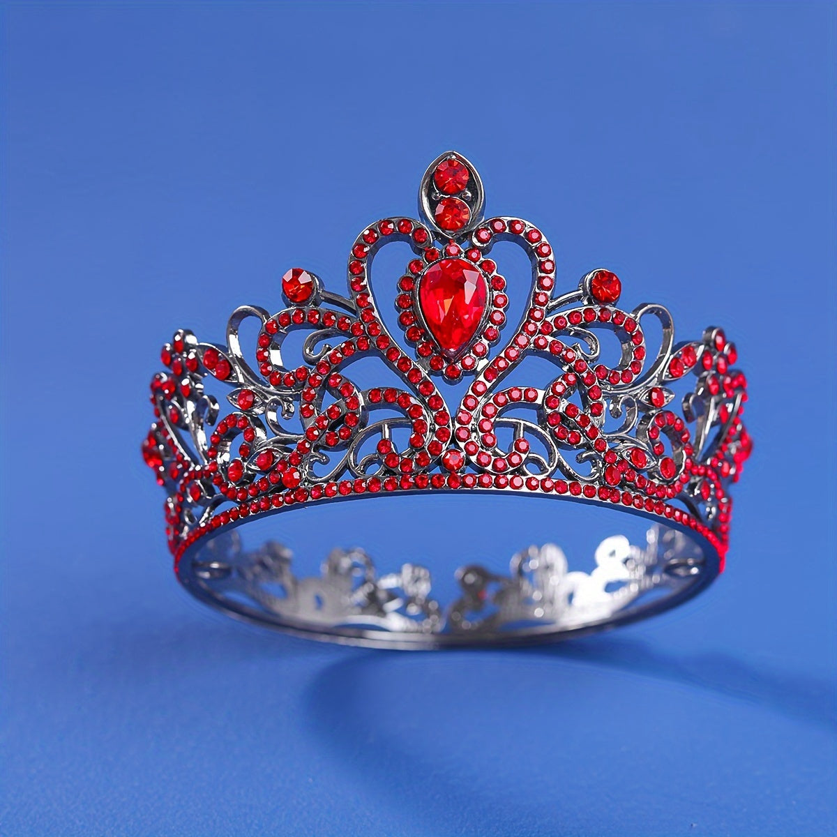 Gold and Silver Wedding Tiara Crystal Rhinestone Crown for Cake Topper Small Round Birthday Crown