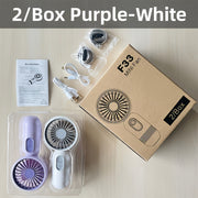 Mini Portable USB Rechargeable Handheld Fan with Lanyard and 3 Speeds