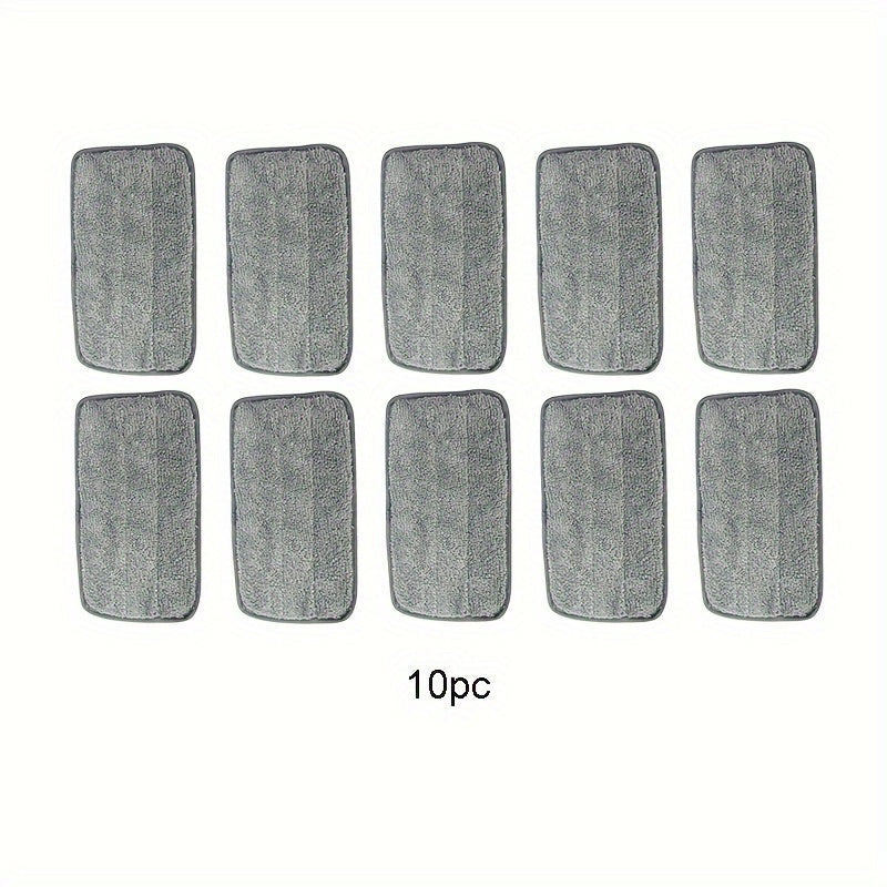 Set of 6 Reusable Microfiber Mop Pads for Wet or Dry Cleaning, 25.4-30.48 cm