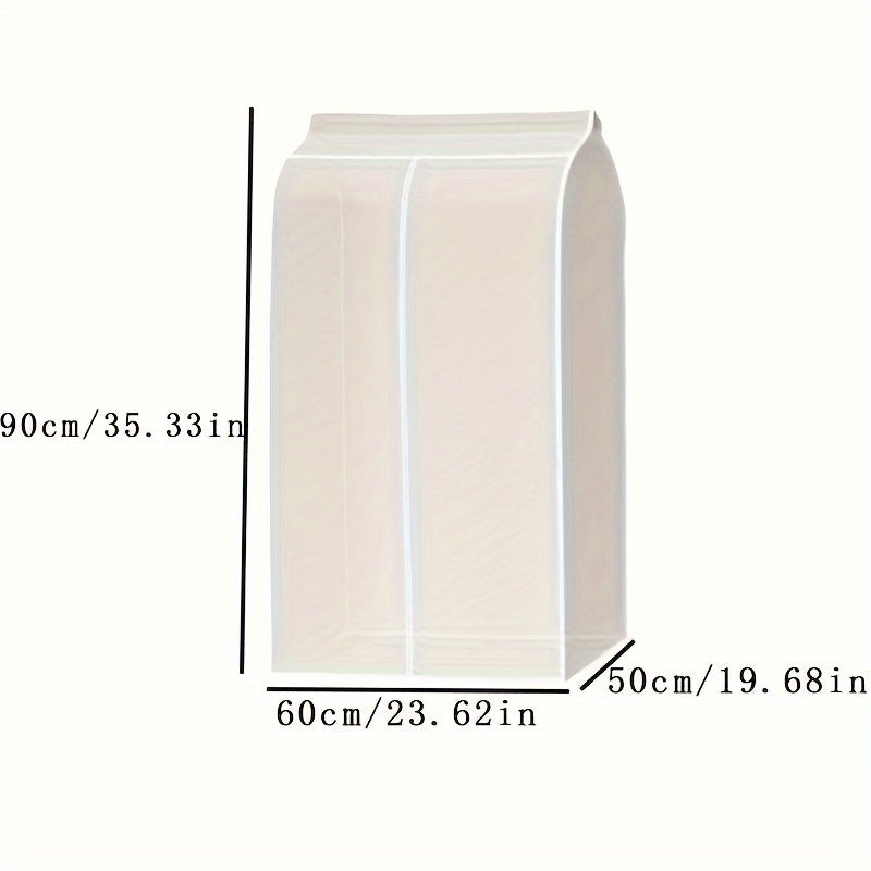 Cubierta transparente para prendas con cremallera para vestidos, abrigos, trajes, protector contra polvo