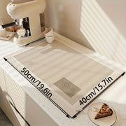 Modern Geometric Stripe Diatomaceous Earth Coffee Mat Absorbent Non-Slip Drying Pad
