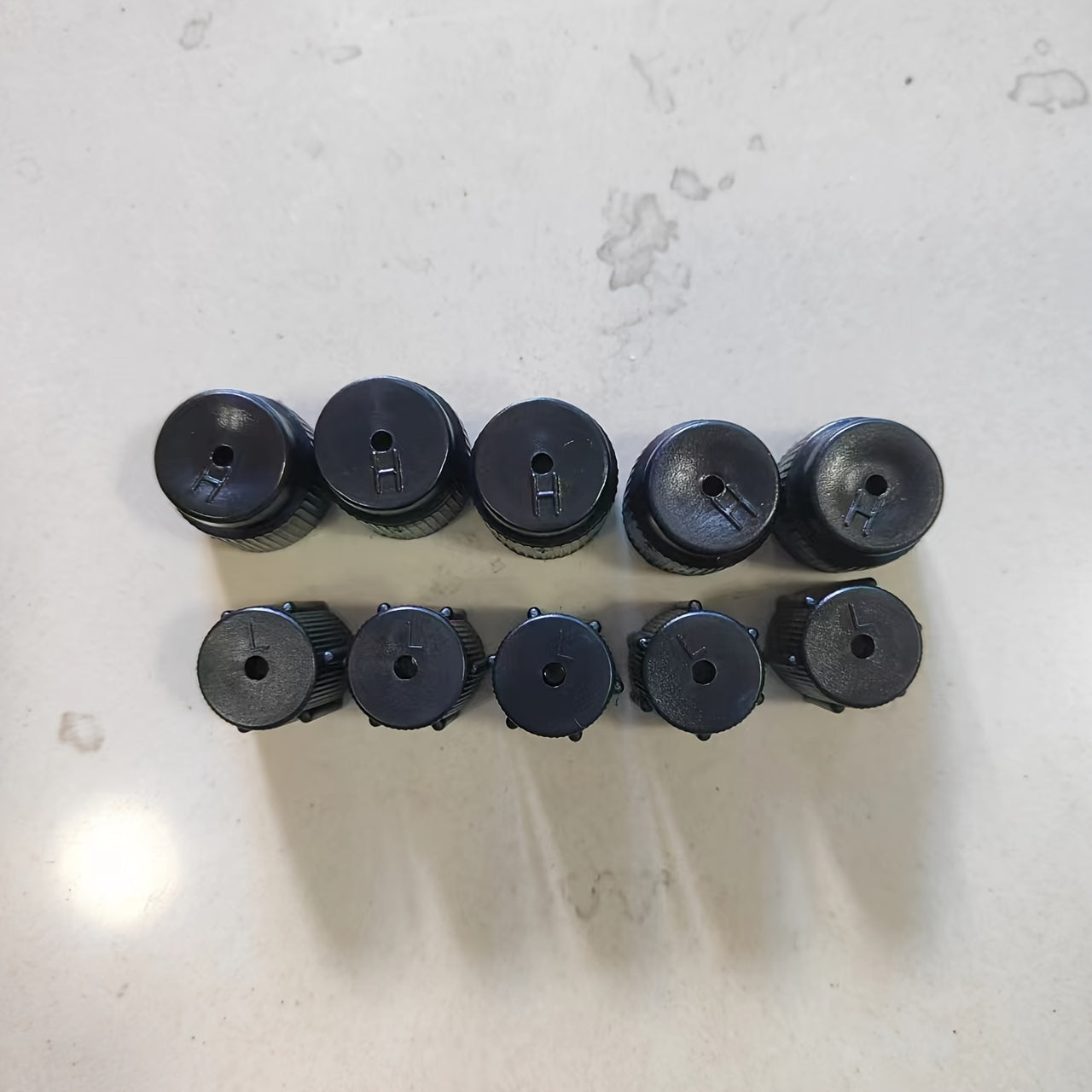 Black Car Air Conditioner Knob Replacement Parts Black Durable Plastic Control Switch