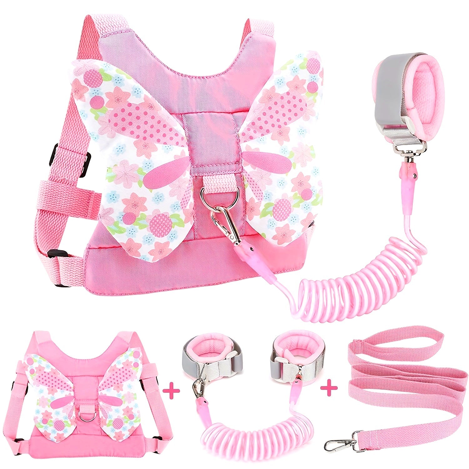 Baby Safety Leash for Boys and Girls 3-in-1 Anti-Lost Wrist Strap Child Walking Safety Gear