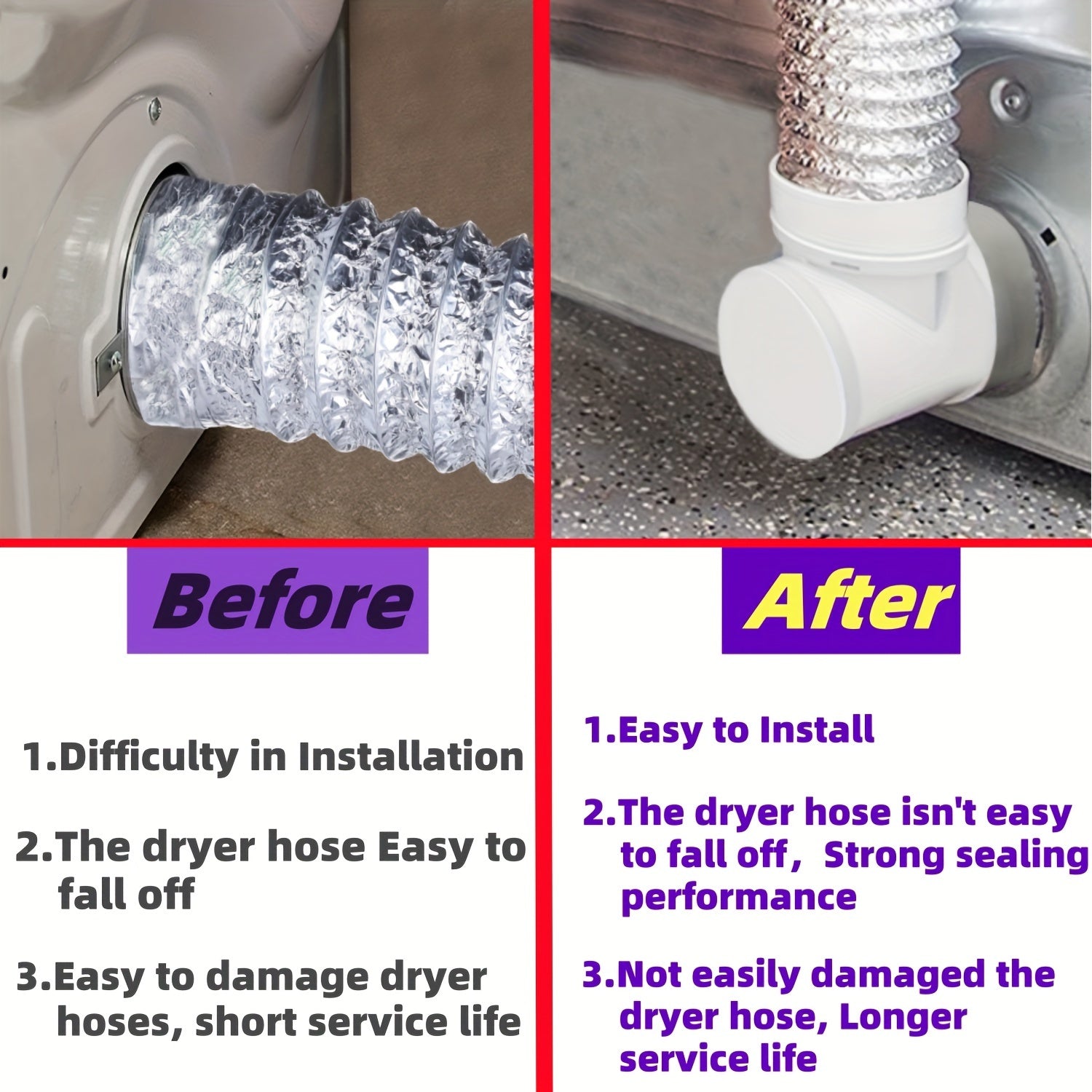 Quruqchi ventilatsiya to'plami 10.16 sm Bardoshli plastmassa Oson o'rnatish bilan montaj bracketi bilan