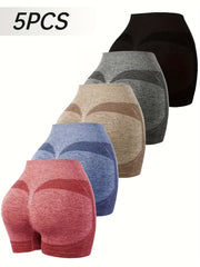 Women's High-Waisted Tummy Control Leggings for Sports Fitness Yoga with Butt-Lifting Stretch