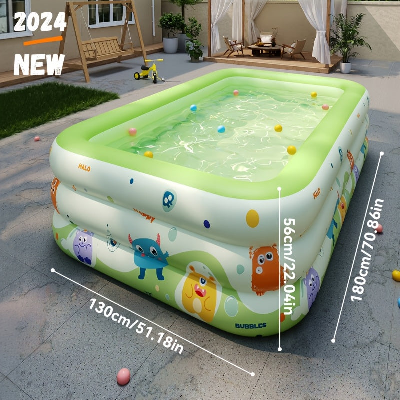 Large Family Inflatable PVC Swimming Pool for Outdoor Water Fun and Parties