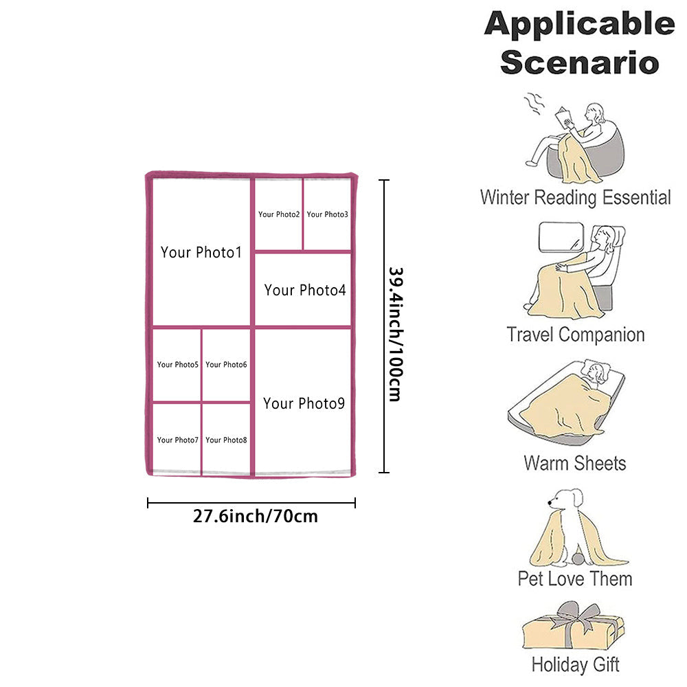 Personalized Couple Flannel Throw Blanket Soft Warm Gift for Couch Bed Camping