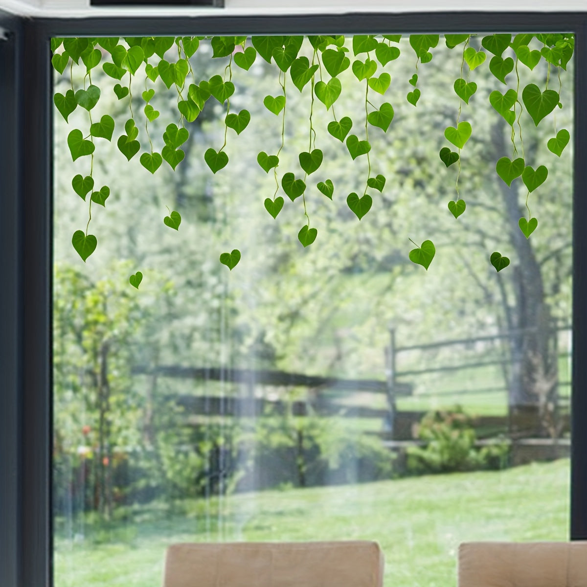Self-Adhesive Green Vine Window Vinyl Decal Removable Glass Wall Decor