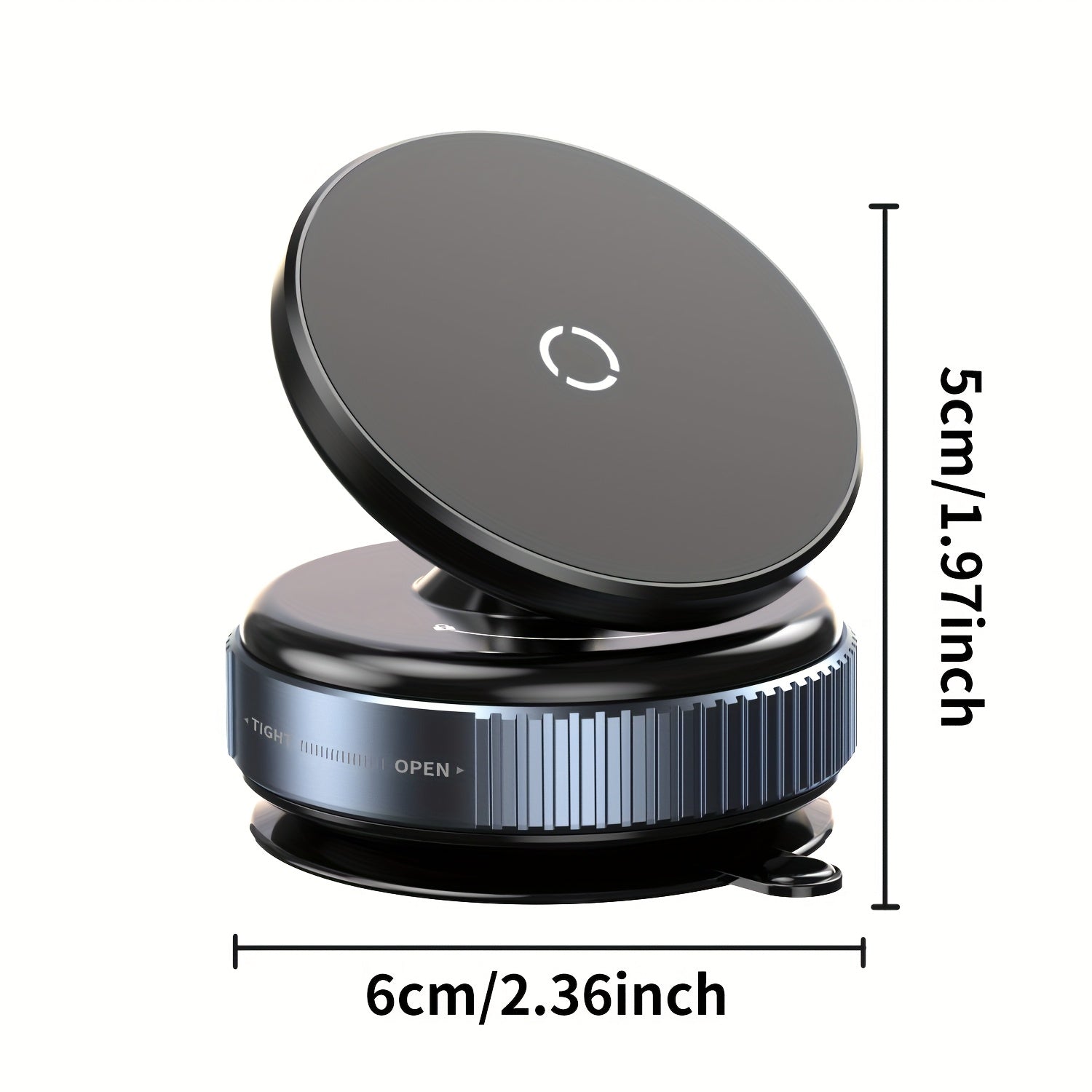 Universal magnitli telefon tutqichi 360° buriladigan vakuum avtomobil o'rnatgich stol uchun