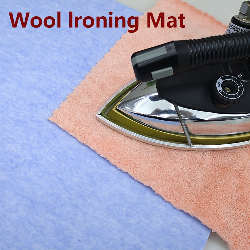 Thick Light Blue Ironing Mat for Quilting Sewing Heat Resistant Portable Pad