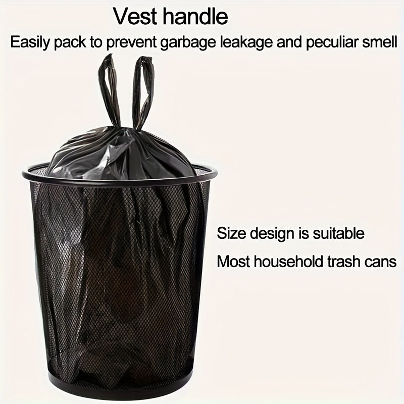 180 Pack Heavy Duty Black Plastic Garbage Bags Leak-Resistant Thickened Trash Bags