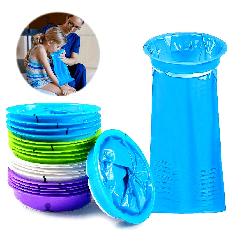 20 ta Oqimga Qarshi Tashlanadigan Qaytish Qoplari - Odamlar va Homiladorlik Uchun - Sayohat, Harakat Kasalligi Yengillashtirish va Uyda Tozalash Ishlari Uchun Mukammal