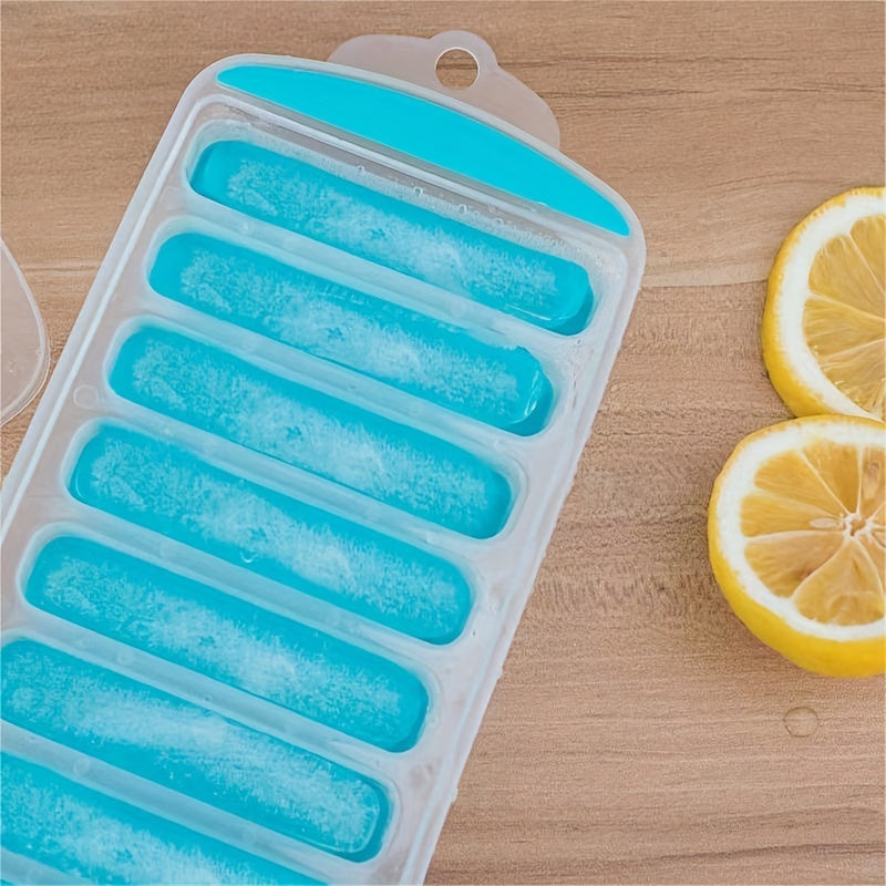 Bandeja de silicona flexible para hielo con fácil desmoldeo y apilable, de grado alimenticio PP