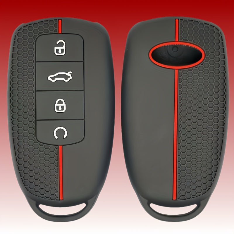 Silicone Car Key Cover for SUV Keyless Remote Protector Keychain