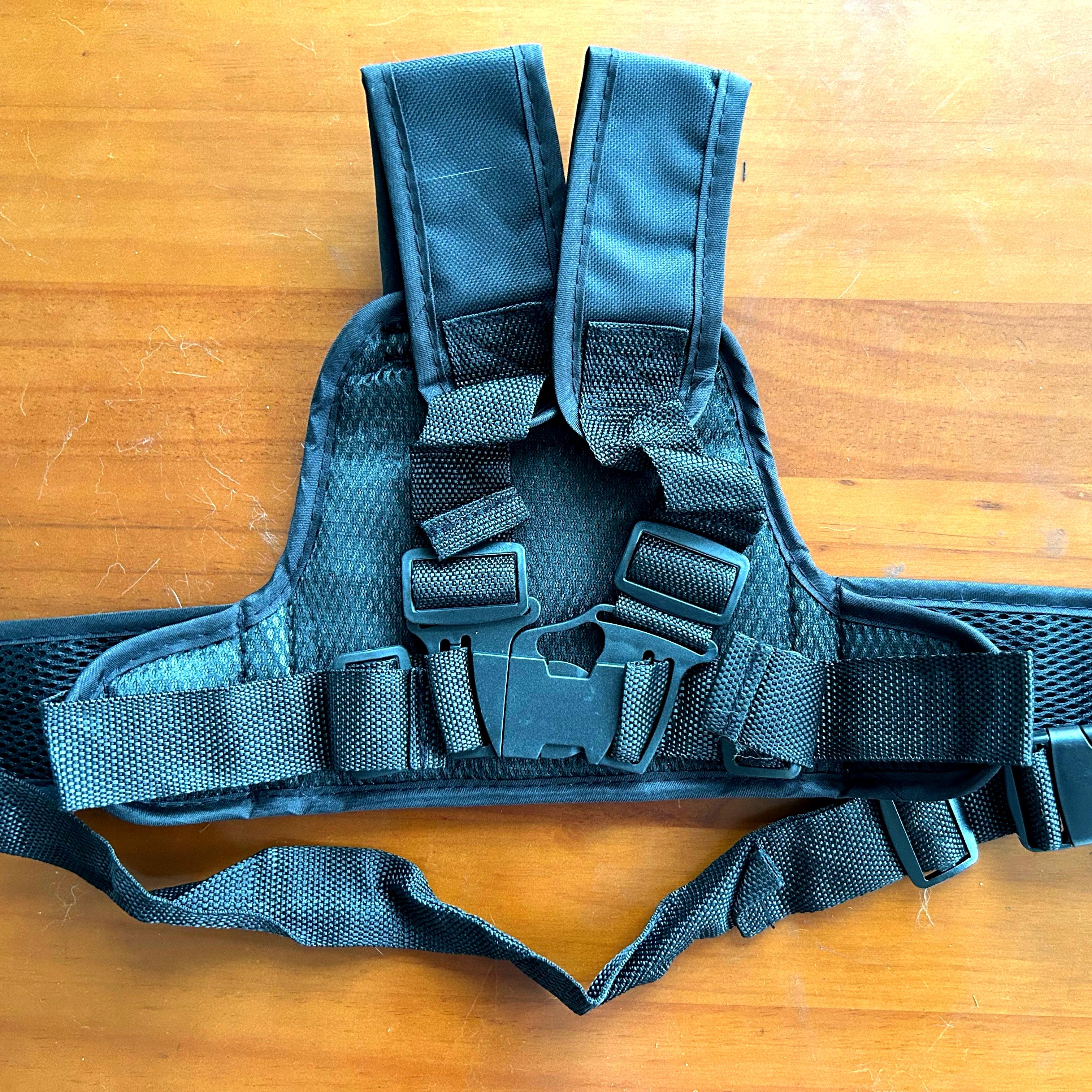 Kids Motorcycle Harness Adjustable Breathable Fabric Safety Belt for Rear Seat