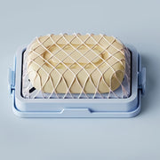 Mesh Surface Soap Dish for Bathroom, Durable Plastic, Lathering Design