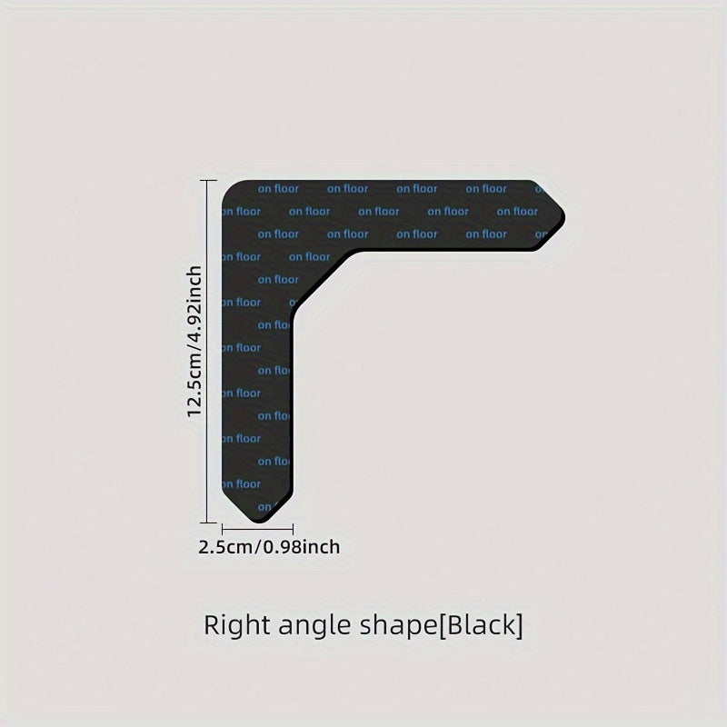 Комплект из 4 нескользящих зажима для ковров и деревянных полов, легко устанавливается