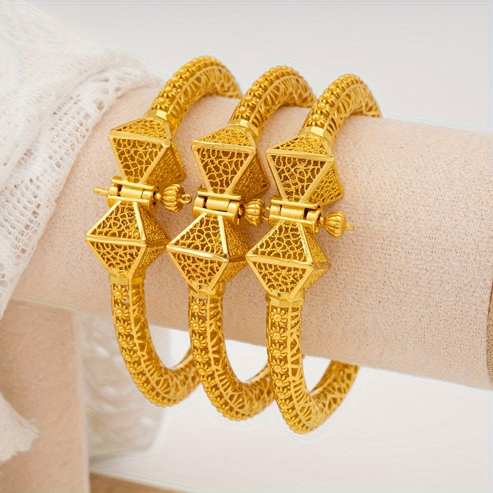 Women’s Copper Cuff Bracelet Ethnic Style Open Bangle for Weddings and Daily Wear