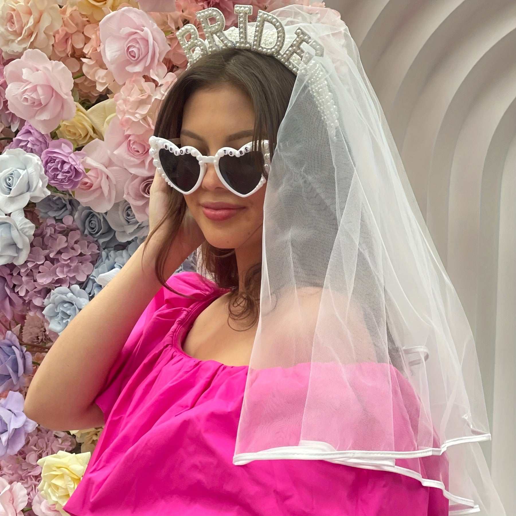 Diadema de novia con perlas falsas, accesorio para el cabello de princesa para novias