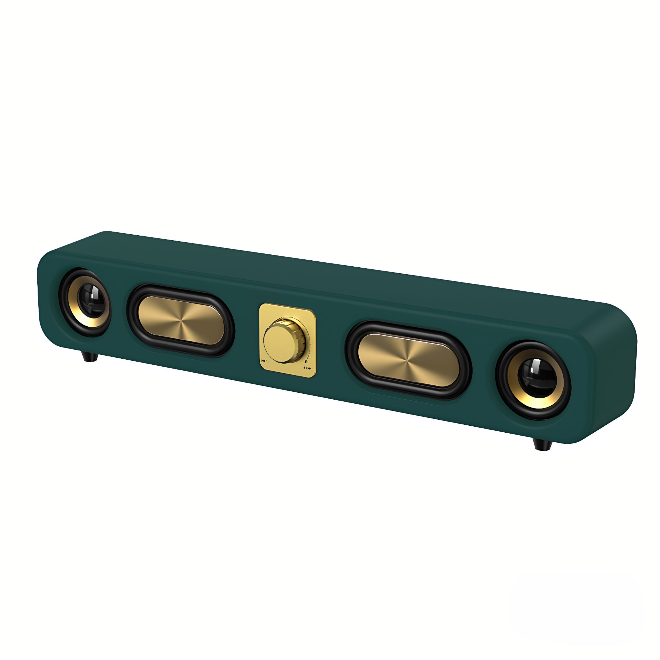 Портативная беспроводная колонка с двойными динамиками, улучшенным басом, перезаряжаемой батареей, дизайном под дерево - идеально подходит для вечеринок и в качестве подарка.