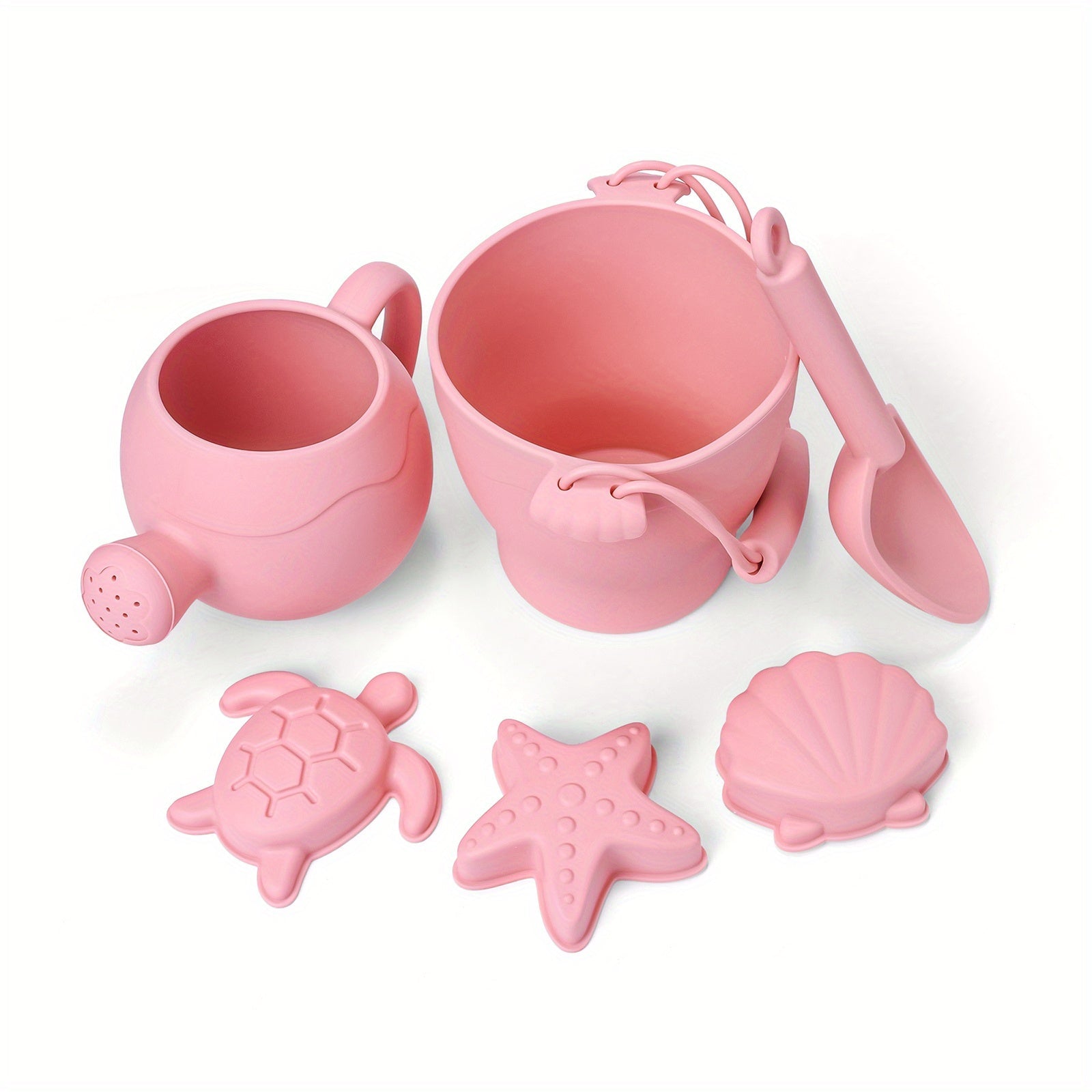 Children's Eco-Friendly Beach Toys Set Sand Bucket Shovel Spray Bottle Outdoor Summer Play