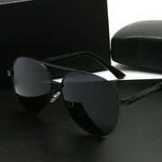 Унисекс поляризационные солнцезащитные очки-авиаторы с зеркальными линзами для вождения