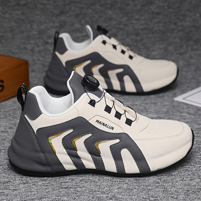 Men's Slip-On Sneakers Black Breathable Lightweight Casual All-Season Large Sizes