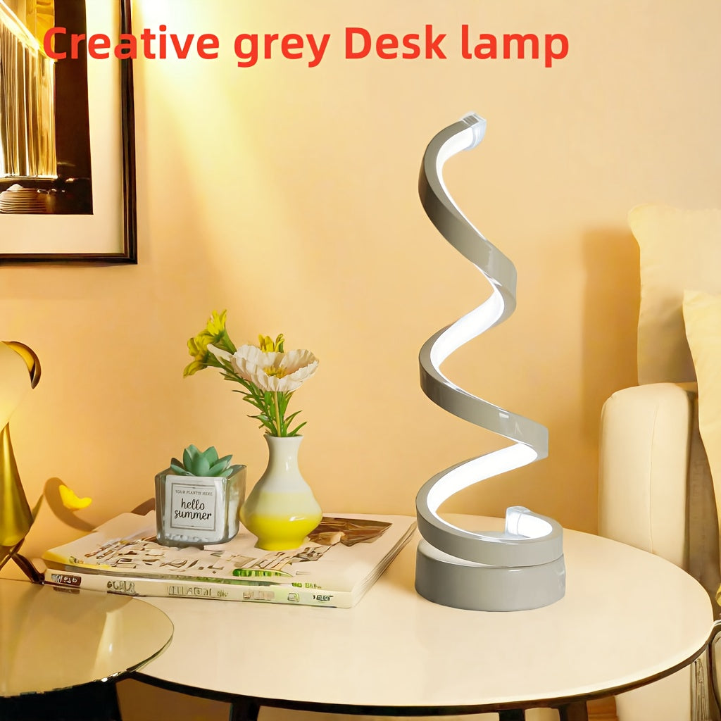 Dimmable LED Desk Lamp with Adjustable Gooseneck USB Powered Metal Finish Multiple Colors