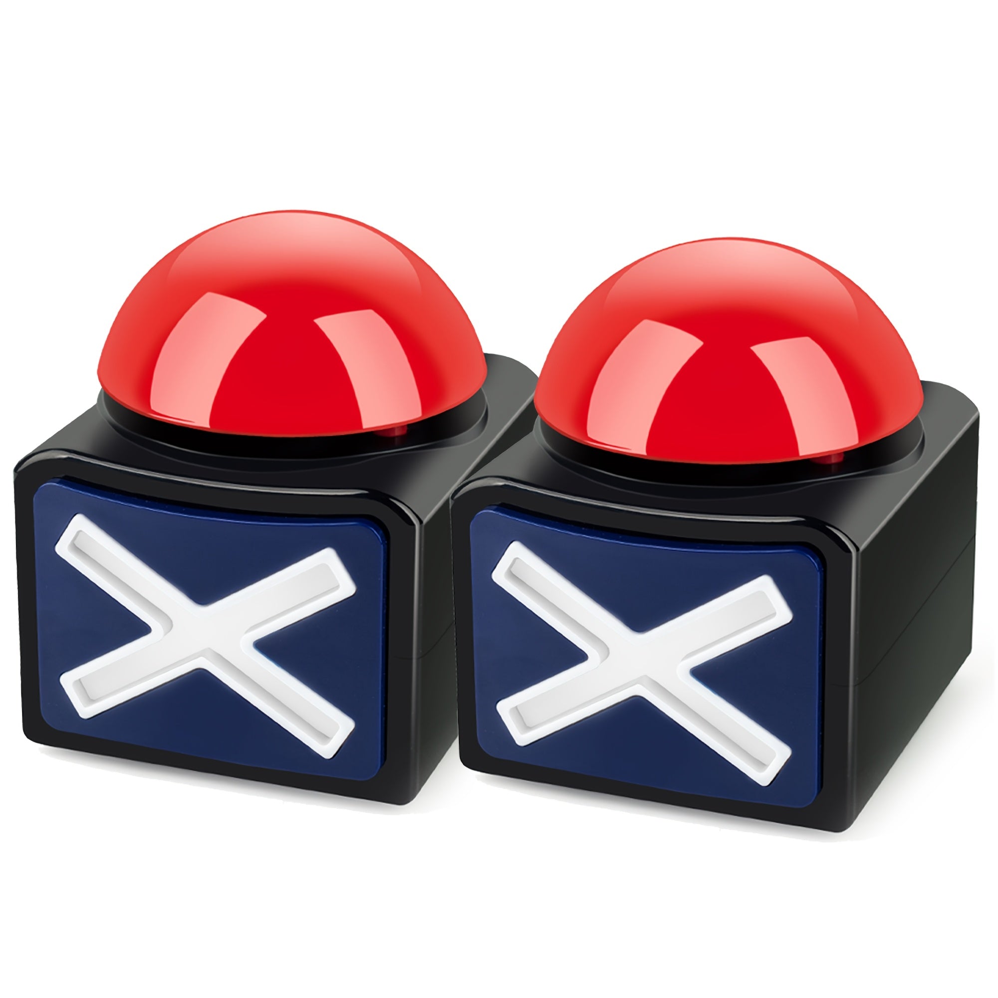 Black and Red Light-Up Buzzer for Trivia Games Classroom Activities