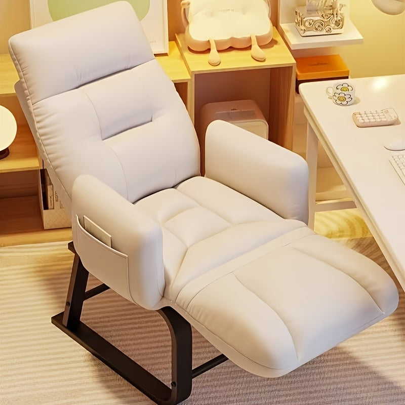 Эргономичное игровое кресло с регулируемой высотой, складным поролоновым наполнением, металлическим каркасом