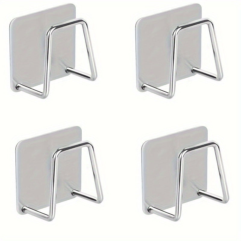Ganchos de pared de metal sin taladro, fácil de instalar, organizador de cocina resistente y duradero