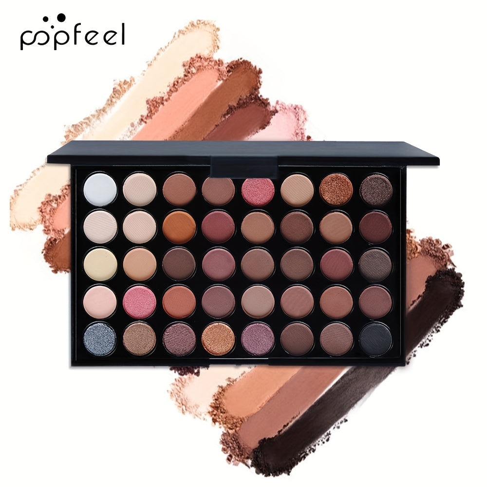 Set de maquillaje de ojos para mujer paleta de sombras delineador máscara lápiz de cejas
