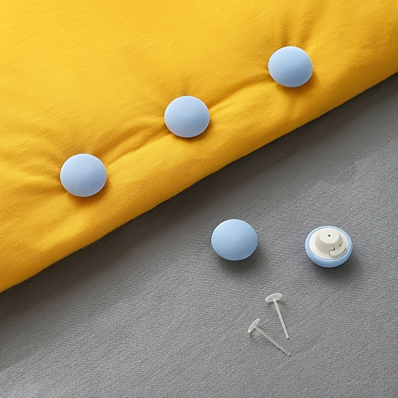 Set of 8 Grey Bed Sheet Clips Prevent Slipping Secure Hold for Quilts and Blankets