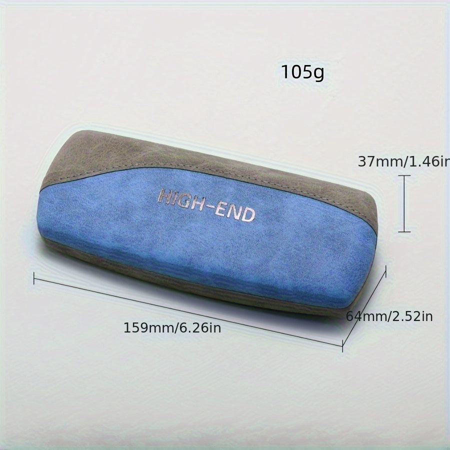 Faux Leather Glasses Case Blue Light Blocking Pressure-Resistant for Women