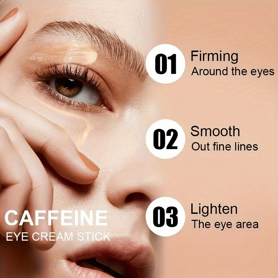 Unisex увлажняющий гидратирующий стик для глаз с кофеином, витамином E и лимонным экстрактом