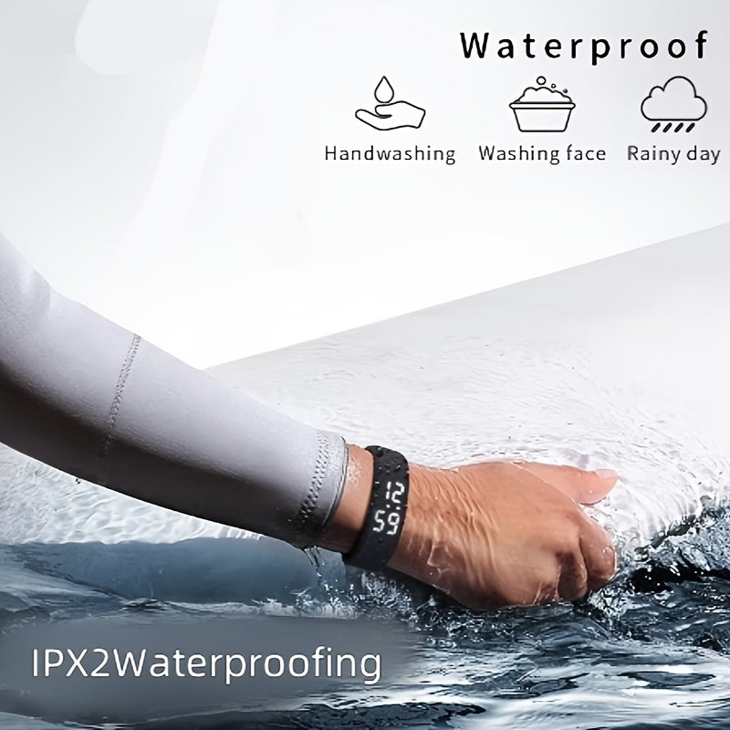 Tashqi elektron soat, silikon tasma, USB zaryadlash, signal, vaqt o'lchagich, vibratsiya, kaloriya monitoringi - zamonaviy, qulay, talabalar va o'qituvchilar uchun ideal, mukammal sovg'a.