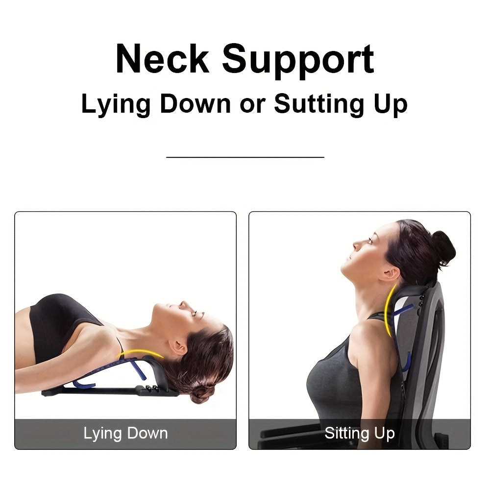 Adjustable Neck Shoulder Stretcher with Magnetotherapy and 4 Levels for Chiropractic Relaxation